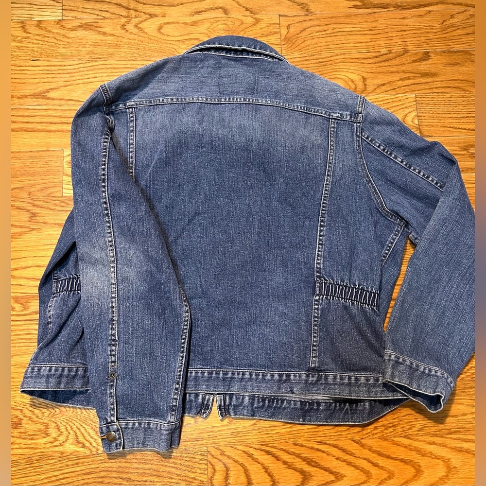 Vintage Y2K Lauren Jeans‎ Co Ralph Lauren Denim Zip Front Stretch Jean Jacket 2X - Picture 12 of 13